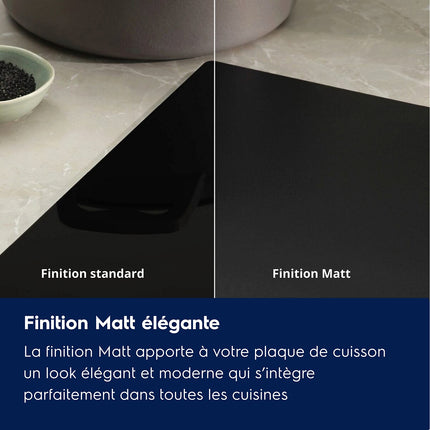 Plaque induction ELECTROLUX LIB60320CL Matt - Finition Noir Mat 3 foyers