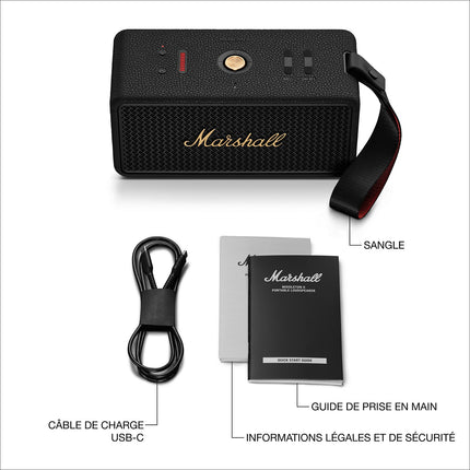 Enceinte portable MARSHALL Middleton II Black & Brass