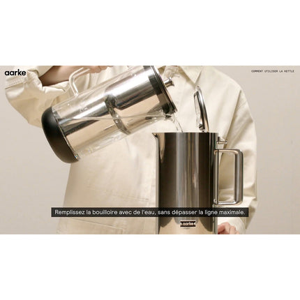 Bouilloire à température réglable AARKE inox