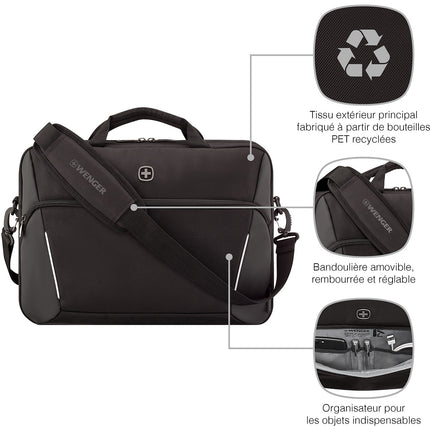Sacoche WENGER 16'' XE compact brief Noire