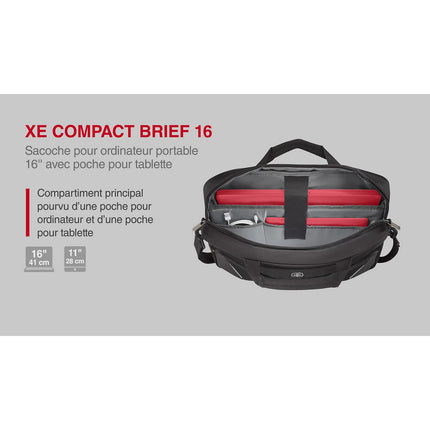 Sacoche WENGER 16'' XE compact brief Noire