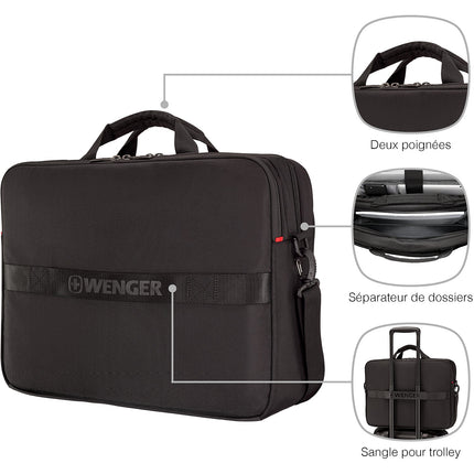 Sacoche WENGER 17'' XE Brief Noire