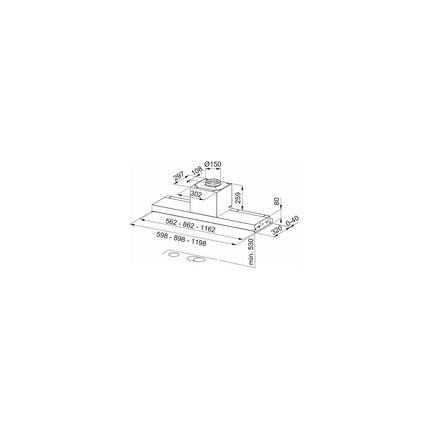 Hotte encastrable FRANKE MARIS FST DRIP-FREE 60 X