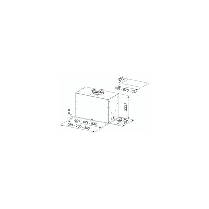 Hotte encastrable FRANKE BOX PLUS FBFE XS A 52