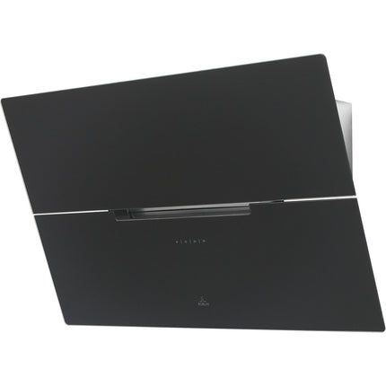 Hotte décorative murale inclinée ROBLIN MOLIERE 800 VERRE NOIR MAT