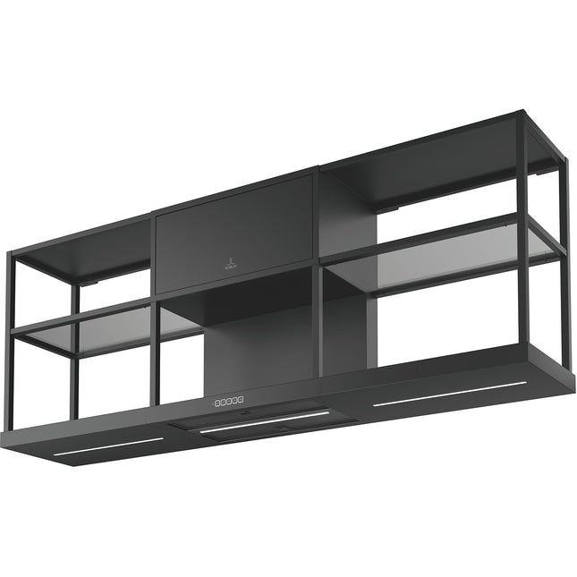 Hotte décorative murale ROBLIN PARTITION 600 NOIR MAT