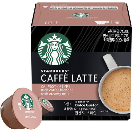 Capsules NESTLE STARBUCKS DOLCE GUSTO caffe latte