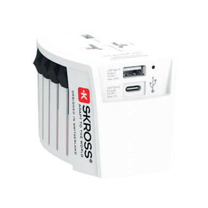 Adaptateur de voyage SKROSS universel +1 USB AC