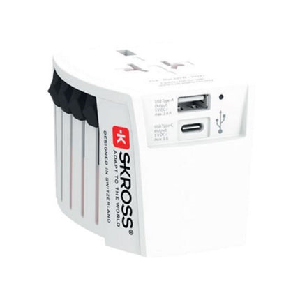 Adaptateur de voyage SKROSS universel +1 USB AC