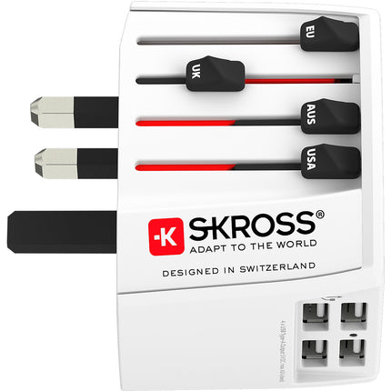 Adaptateur de voyage SKROSS Universel 4 USB