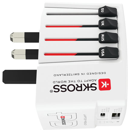 Adaptateur de voyage SKROSS chargeur monde 45 W + cable
