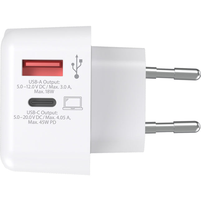 Chargeur SKROSS secteur USB A et C 45W