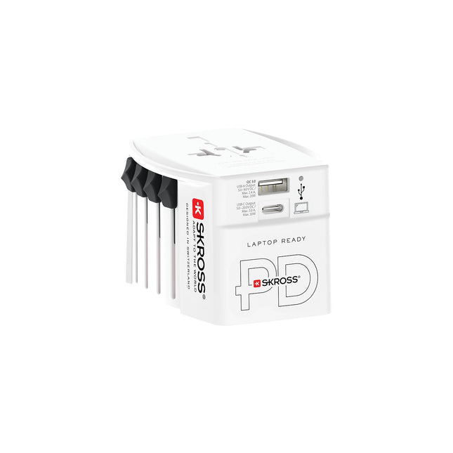 Adaptateur de voyage SKROSS 150 pays 30W + USB 3 ports