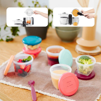 Mixeur Cuiseur Bébé BABYMOOV Nutribaby+ White/3 babybols+2 cuillères