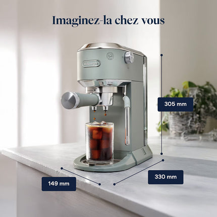 Machine à expresso DELONGHI EC890.M Dedica Duo Métal