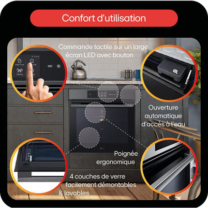 Four encastrable fonction vapeur LG WS9D7673CB Instaview