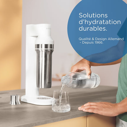 Machine à soda BRITA sodatrio blanche