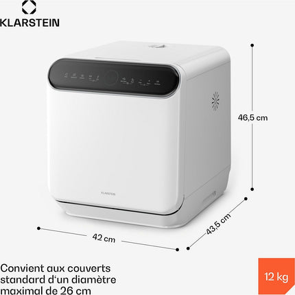 Mini lave vaisselle KLARSTEIN Oceana 7 Programmes AquaStop 860W 42cm