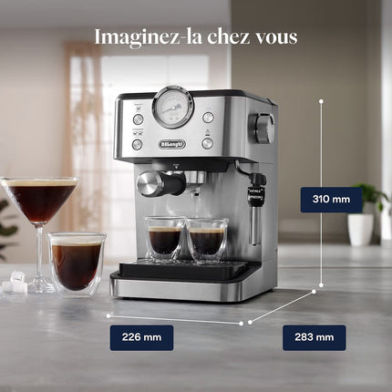 Machine à expresso DELONGHI Linea Classic EM450.M Argent
