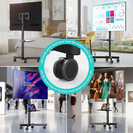 Pied TV ONKRON Mobile 23"–60", 40 kg, TS1137-B Noir