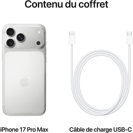 Smartphone APPLE iPhone 17 Pro Max Argent 1To Reconditionné