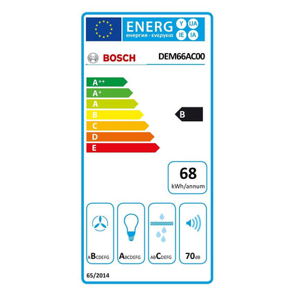 Hotte escamotable BOSCH DEM66AC00 SERIE 2