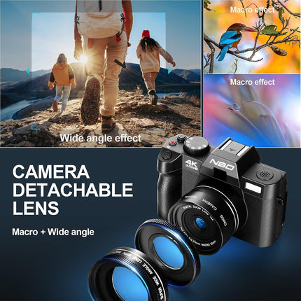 Appareil photo Hybride NBD Macro+Carte SD 32Go+2 Batt+Etui+Clé USB