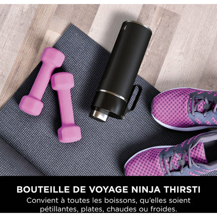 Bouteille isotherme NINJA Thirsti 530ml Travel Bottle Black