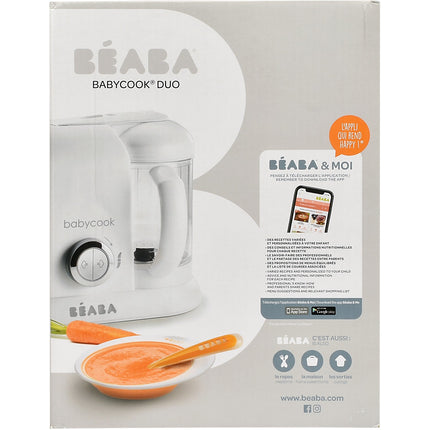 Mixeur Cuiseur Bébé BEABA Babycook duo white/silver