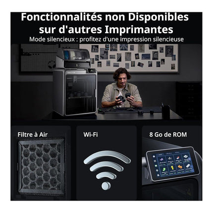 Imprimante 3D CREALITY K2 Combo Imprimante 3D,Multicolore,CFS