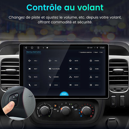 Autoradio connecté JUNSUN pour Renault Trafic 3 14-21 128G Carplay