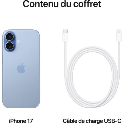 Smartphone APPLE iPhone 17 Brume 256Go Batterie Neuve Reconditionné