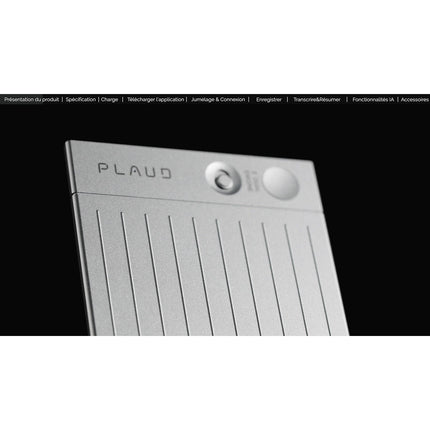 Dictaphone PLAUD Note Argent