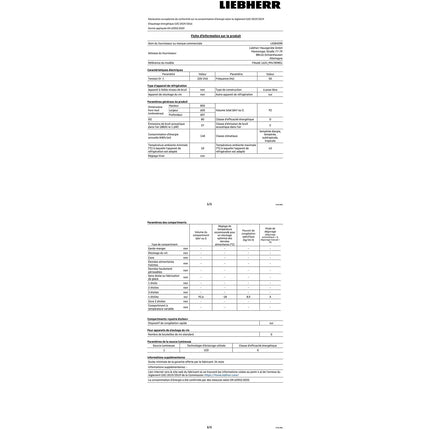 Congélateur top LIEBHERR FNdi1624