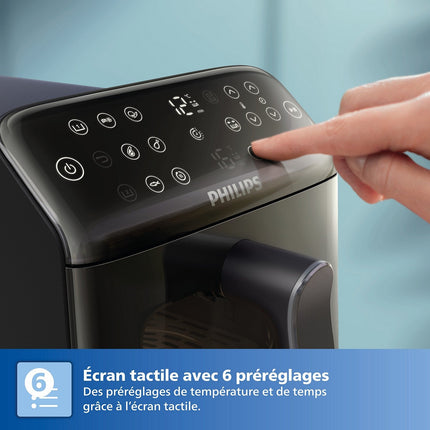 Airfryer PHILIPS NA462/70 Friteuse sans huile Vertical Duo Noir/Cuivre, Série 4000 10L (5+5L)