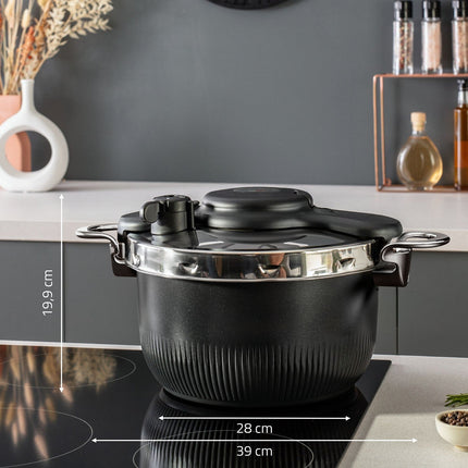 Autocuiseur SEB cocotte 3 en 1 TEMPO 6L noir