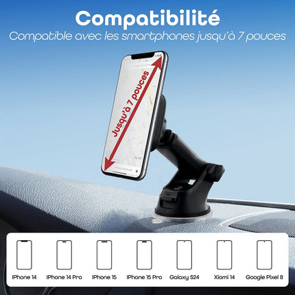 Support smartphone TNB Voiture telescopique magnetique