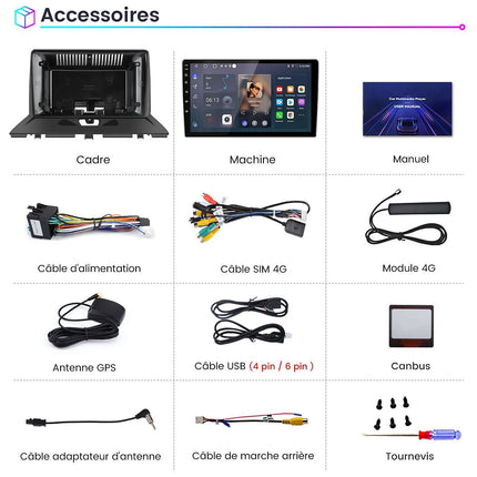 Autoradio connecté JUNSUN pour Peugeot Expert 2007-16 128G Carplay