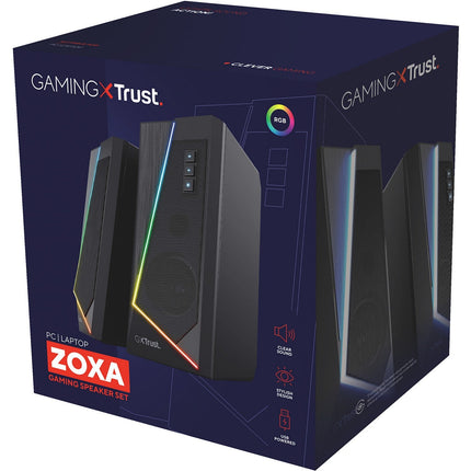Enceinte PC TRUST ZOXA 2.0 RGB LED GXT609
