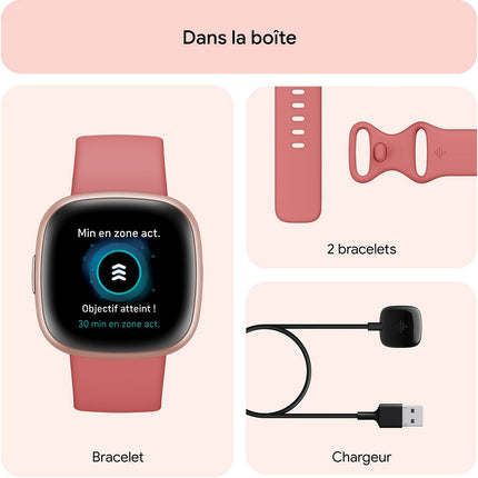 Montre santé FITBIT Versa 4 Aluminium Graphite et