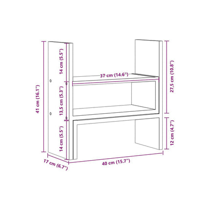 Armoire HELLOSHOP26 Organisateur armoire de bureau réglable