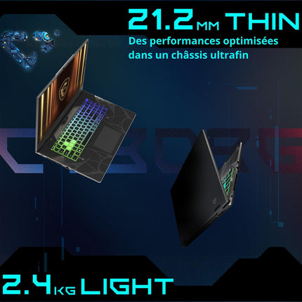 PC Gamer MSI Cyborg 17,3" FHD 144Hz Intel Core i7 13620H Nvidia GeForce RTX 5050 16 Go RAM DDR5 SSD 1 To