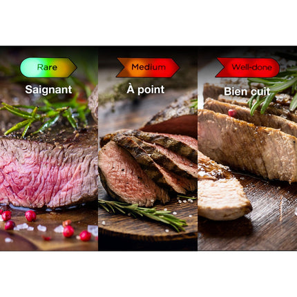 Grille-viande MIOGO MMG1 noir plaques amovibles, 36x20 cm