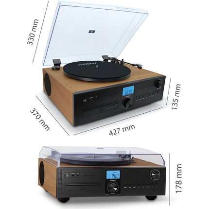 Chaîne HiFi MOOOV Platine Vinyle / CD / Radio
