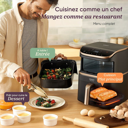 Friteuse sans huile COSORI KOSP0040EUN Turbo Tower Pro Smart, 10,8 L, panier céramique