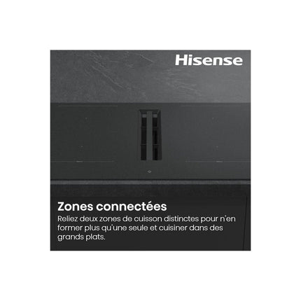 Plaque induction aspirante HISENSE HEH8443BSRWF InfiniteMattGlass
