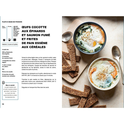 Livre de cuisine HACHETTE Airfryer Ninja - Recettes Express 50 rec