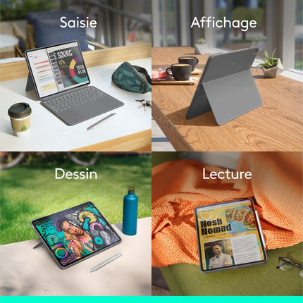 Etui LOGITECH Combo Touch iPad Air 13'' (M2/M3) Oxford