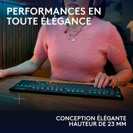 Clavier gamer sans fil LOGITECH G915 X Lightspeed Tactile