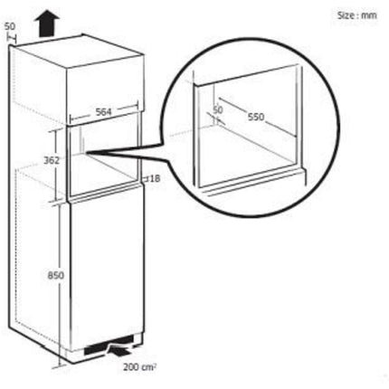 Micro ondes encastrable SAMSUNG MS22M8274AT